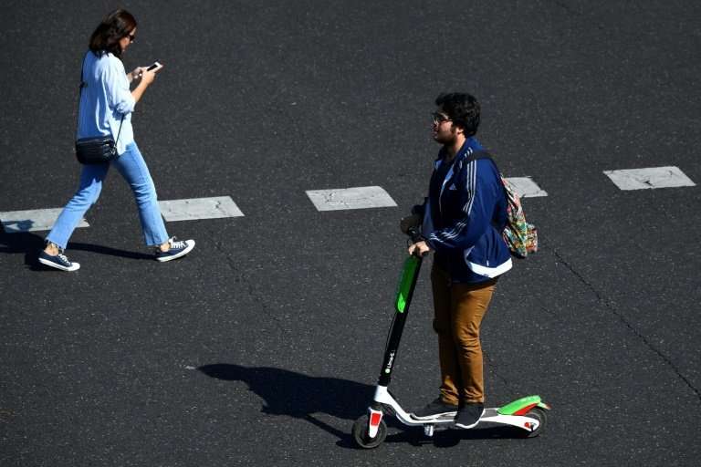 Electric scooter sharing schemes have popped up in city streets across Spain and elsewhere in Europe