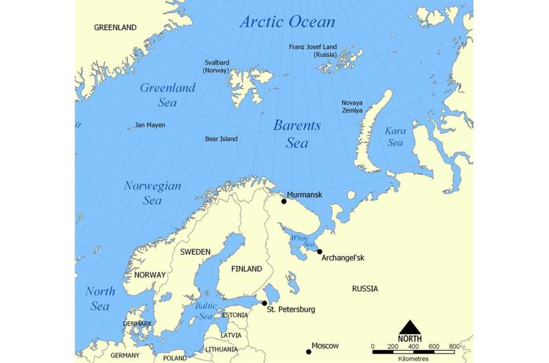 Extreme weather in Europe linked to less sea ice and warming in the Barents Sea