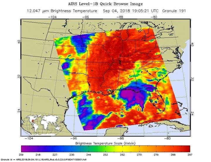 NASA finds strong rain potential in Tropical Storm Gordon