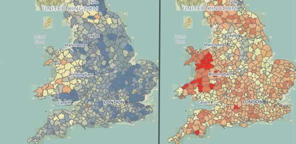 Online atlas explores north-south divide in childbirth and child mortality during Victorian era
