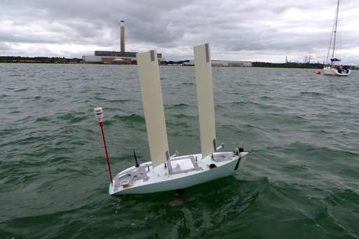 Robot boat sails into history by finishing Atlantic crossing