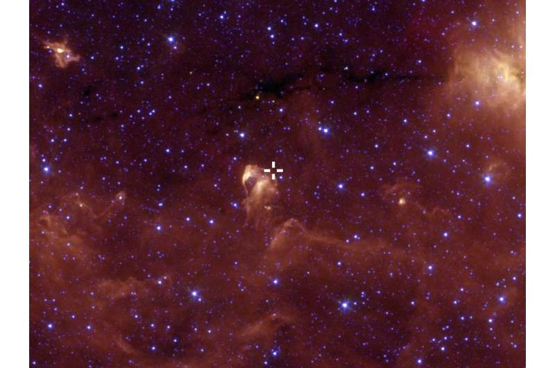 NASA satellites spot young star in growth spurt