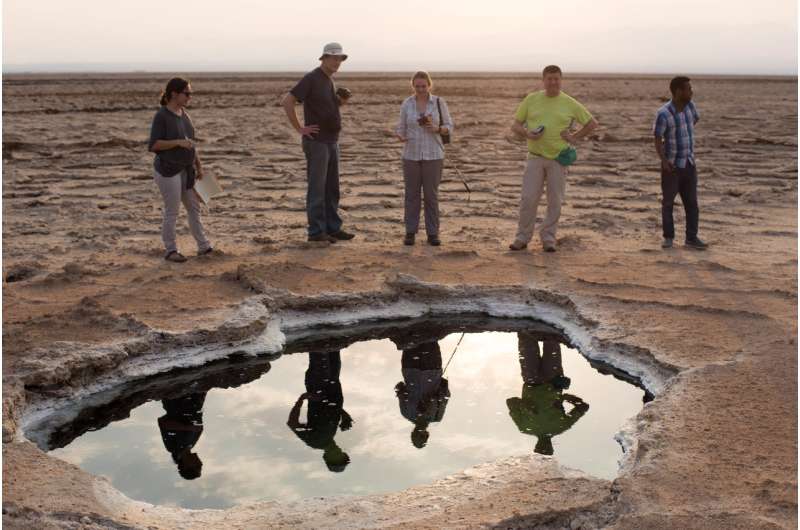 Extreme environment of Danakil Depression sheds light on Mars, Titan and nuclear waste
