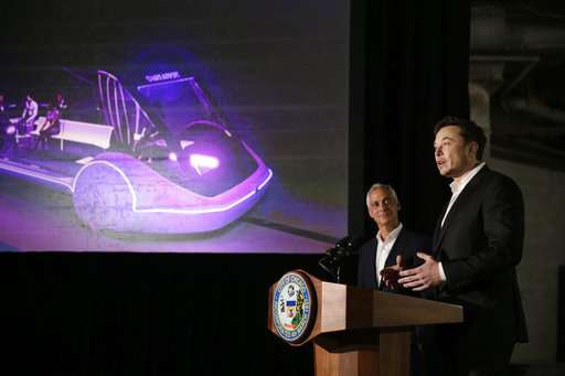 Musk company to build Chicago-to-O'Hare express transport (Update)