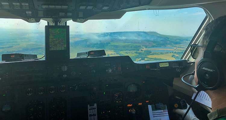 Scientists take to the skies to measure emissions from Yorkshire moor fires