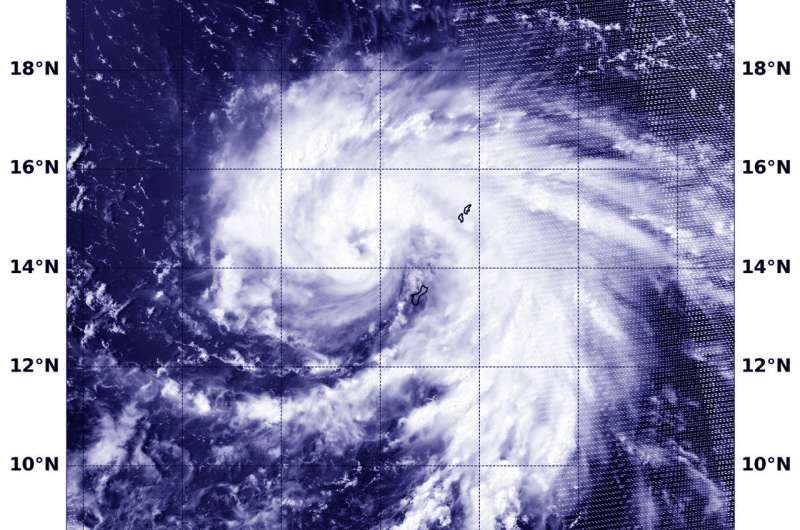 NASA-NOAA's Suomi NPP sees Typhoon Maria affecting Guam