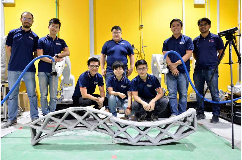 NTU Singapore scientists develop smart technology for synchronized 3D printing of concrete