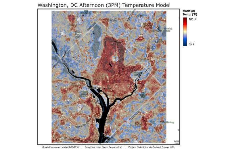 Study shows White House, Pentagon are literally some of the hottest spots in Washington