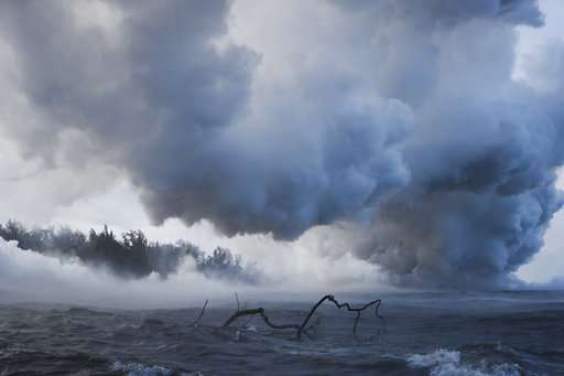 Toxic cloud caused by Hawaii volcano lava emerges over ocean