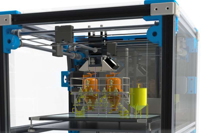 A small chemical reactor made via 3-D printing allows for making drugs on-demand