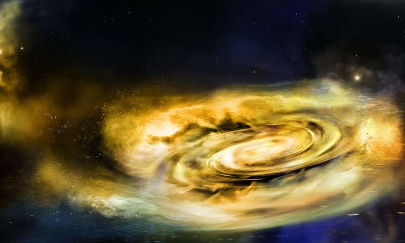 Study shows first evidence of winds outside black holes throughout their mealtimes
