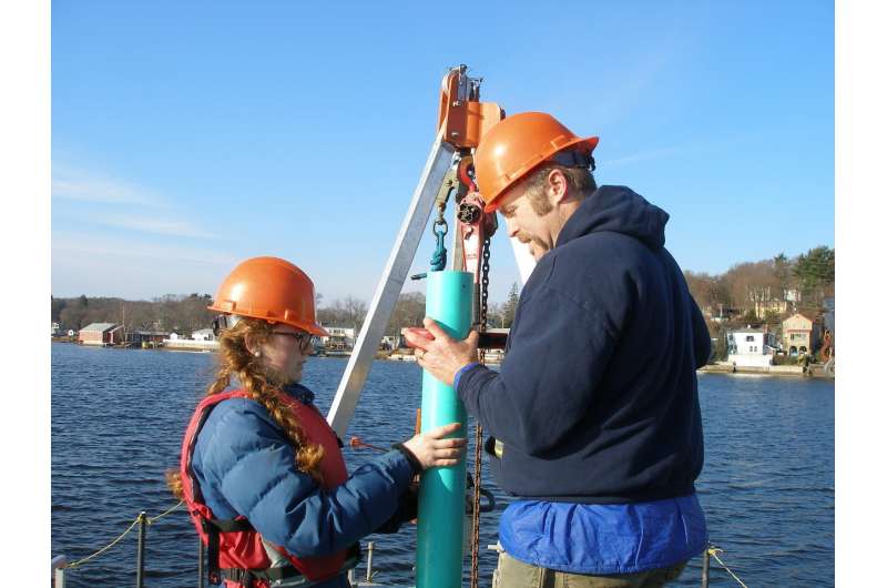 Sediment core from sluice pond contains evidence for 1755 New England earthquake