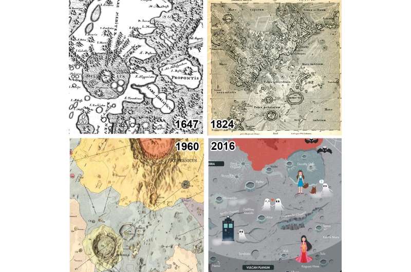 Catalogue of planetary maps, past and present, highlights the evolving view of the solar system