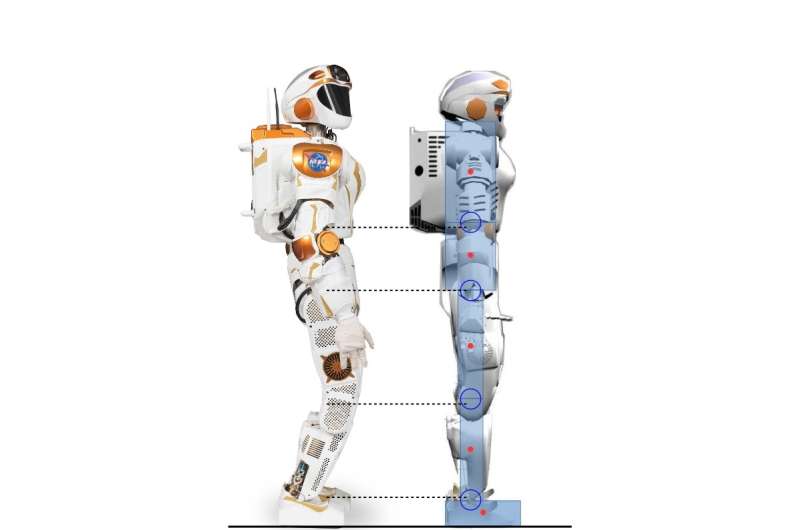 Using reinforcement learning to achieve human-like balance control strategies in robots