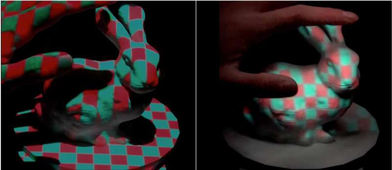 Projection mapping technique developed to reduce shadow