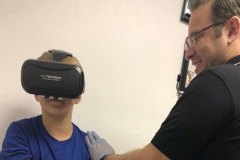 Virtual reality headsets significantly reduce children's fear of needles