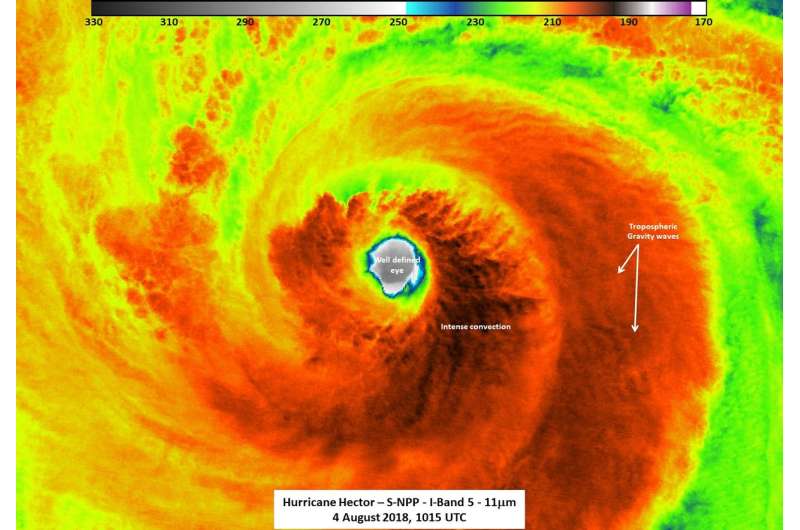 NASA-NOAA Finland's nuclear power plant satellite receives night and infrared views from Hurricane Hector