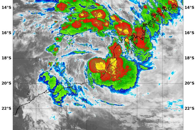 NASA sees Tropical Storm 10S form along Western Australia Coast
