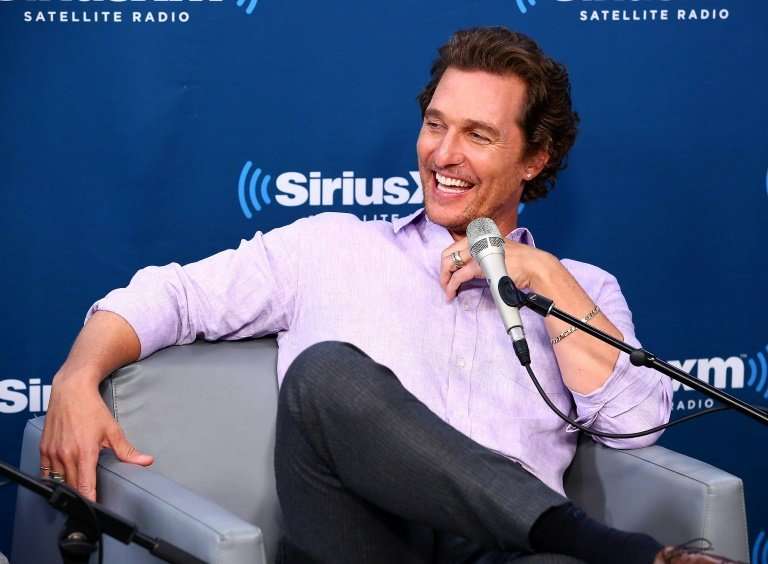 Actor Matthew McConaughey is interviewed at SiriusXM's Town Hall in September 2018