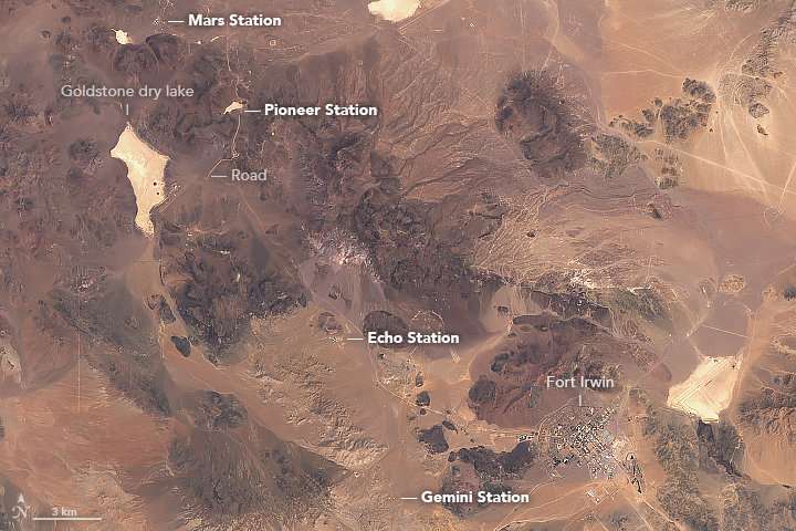 A deep space communications hub in the desert
