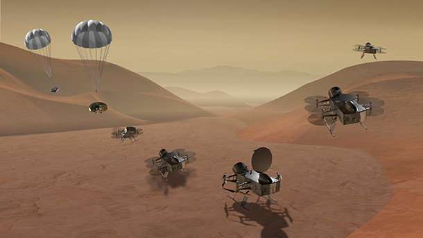 Aerospace engineers developing drone for NASA concept mission to Titan