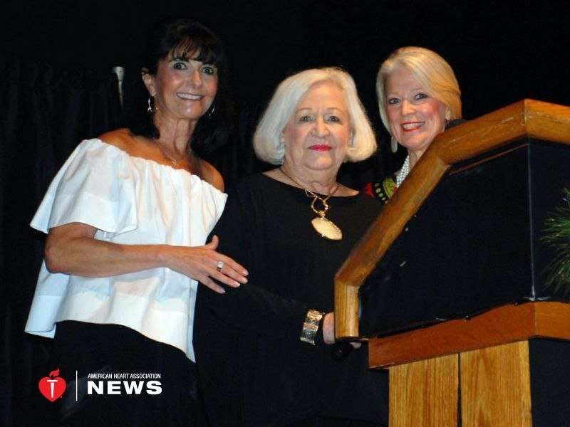 AHA: at 88, heart disease won't slow this glam texan philanthropist