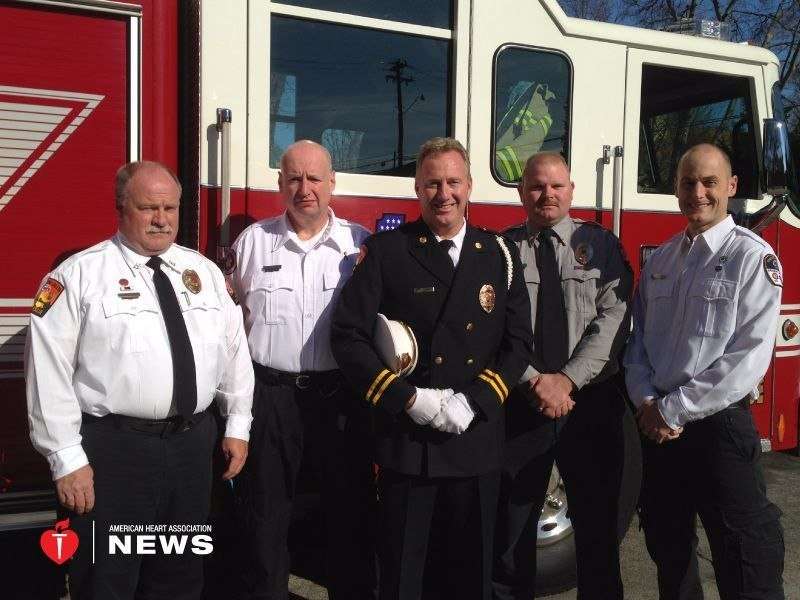 AHA: fire fighters save one of their own after heart attack