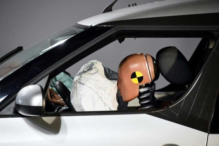 Airbags contain a chemical propellant which can inflate a bag within 0.0005 seconds