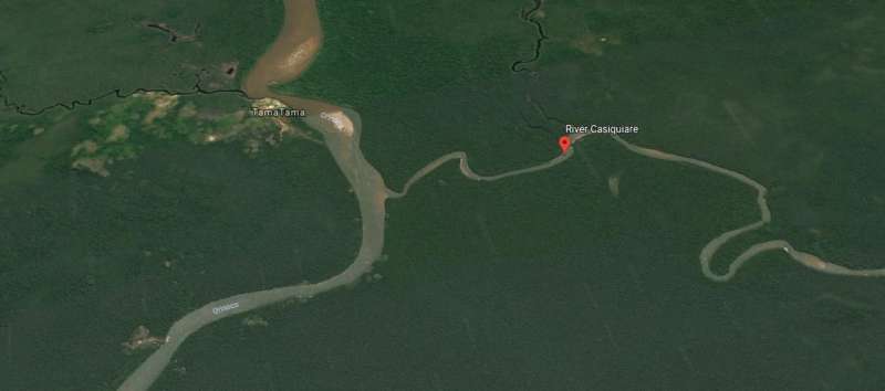 Amazon River pirating water from neighboring Rio Orinoco