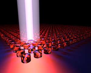 An ultracompact laser has been made using nanoscale semiconductor columns
