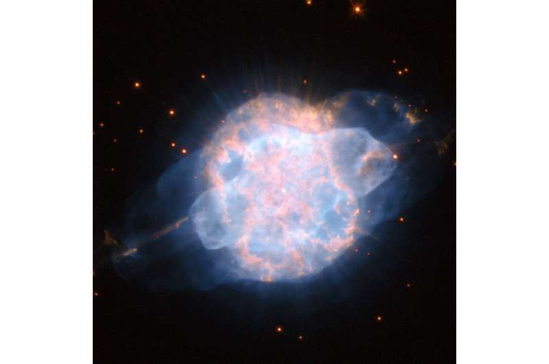 A piercing celestial eye stares back at Hubble
