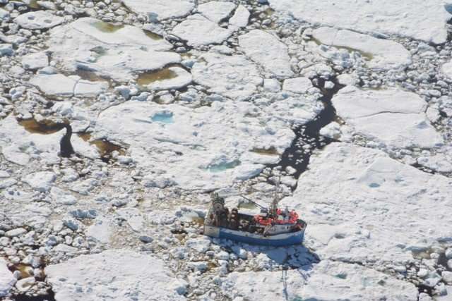 Arctic sea ice becoming a spring hazard for North Atlantic ships