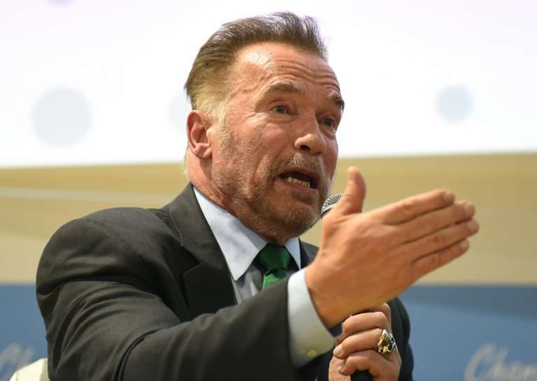 Arnold Schwarzenegger made a surprise address