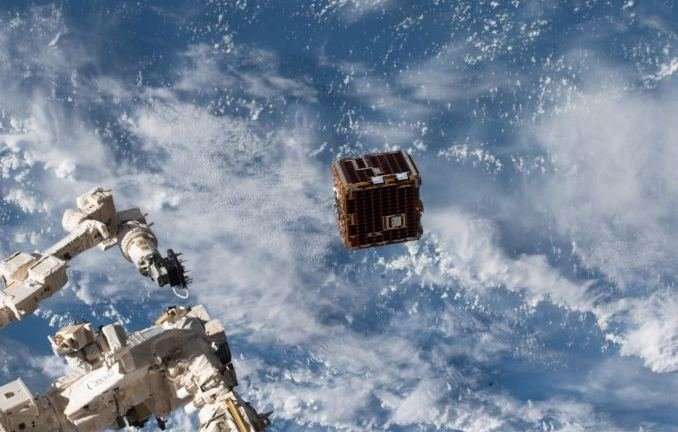 A satellite with a harpoon, net and drag sail to capture space junk is in orbit and will be tested soon