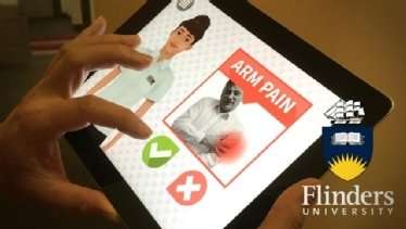 Avatar teaches patients to recognize symptoms of heart attack and call emergency