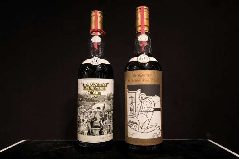 Both 750-milliliter vintage bottles were distilled in 1926 and matured in a sherry hogshead cask until its bottling in 1986
