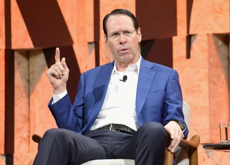 Chairman and CEO of AT&amp;T Randall Stephenson speaks onstage during a Vanity Fair event in Beverly Hills, California, in Octob