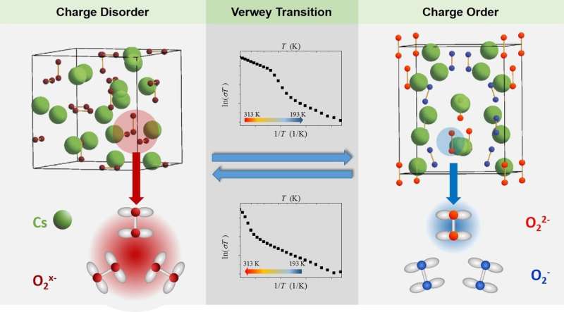 Charge order and electron localization in a molecule-based solid