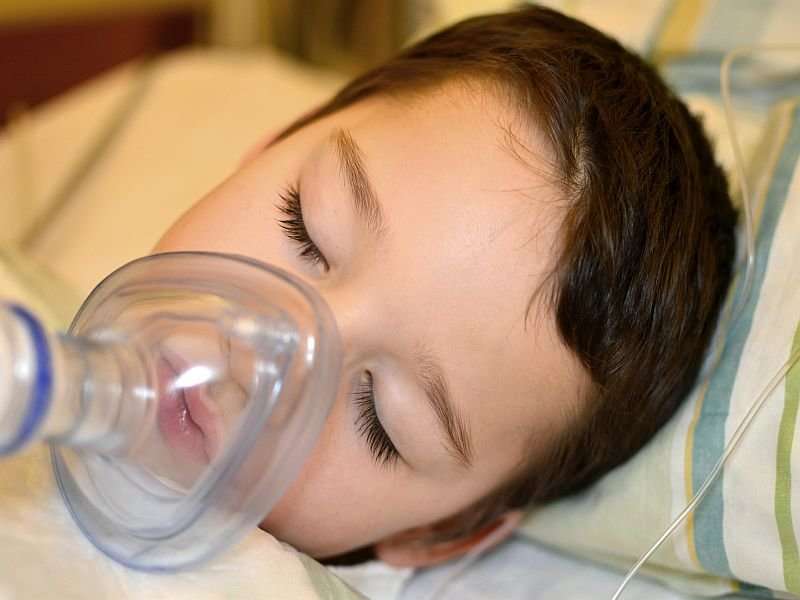 Children can drink clear fluids until one hour before anesthesia