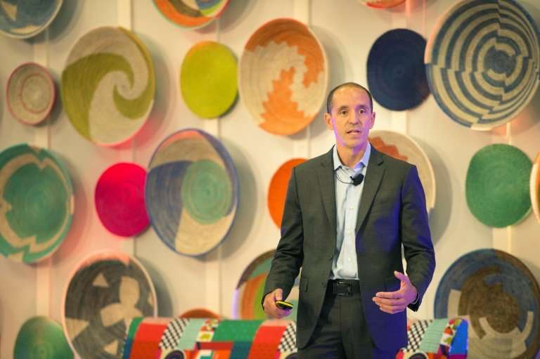 Chris Lehane, Airbnb Policy Officer, speaking at an African tourism conference hosted by Airbnb in Cape Town