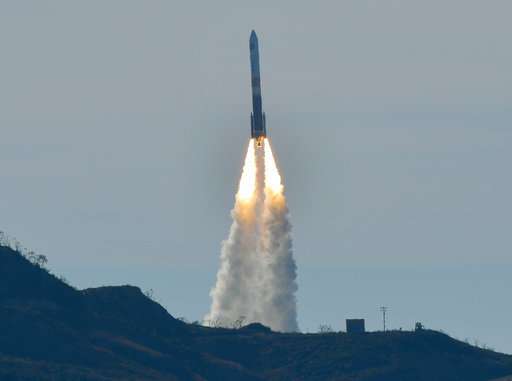 Classified US satellite launched from California after delay