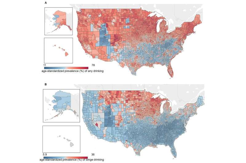 Colder, darker climates increase alcohol consumption and liver disease