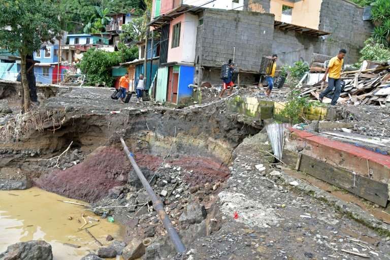 Costa Rica, pictured in the aftermath of tropical storm Nate in October 2017, has been deluged again by heavy rains