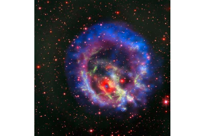 Dead star circled by light