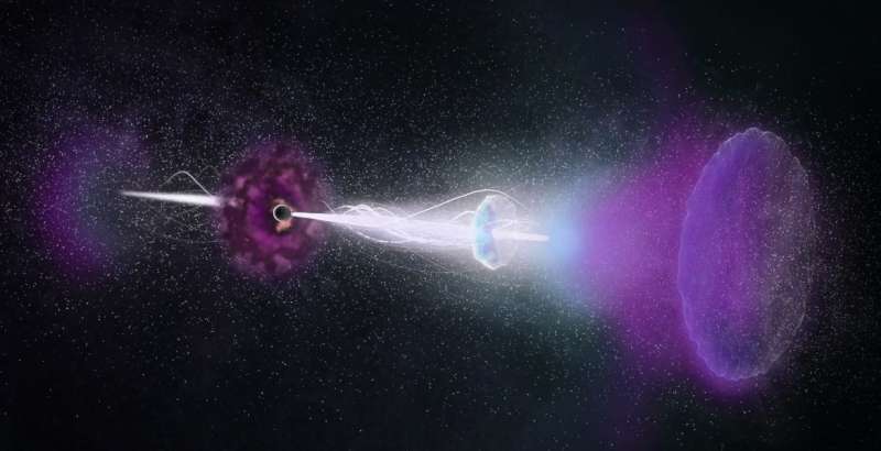Enduring 'radio rebound' powered by jets from gamma-ray burst