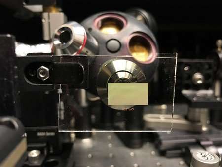 Engineered metasurfaces replace adhesive tape in specialized microscope