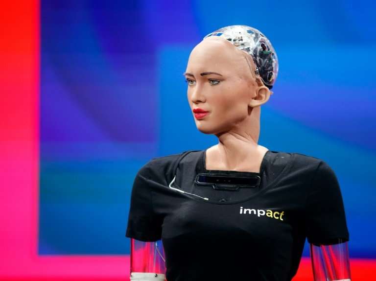 Erica and other humanoid robots like her, such as Sophia, pictured here, are a prime focus of robotic research