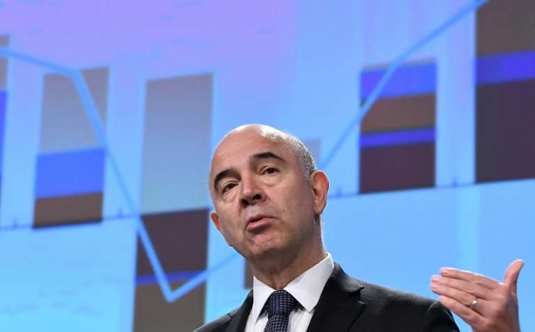 EU Economic Affairs Commissioner Pierre Moscovici, pictured in November 2017, said that on average internet giants pay a tax rat