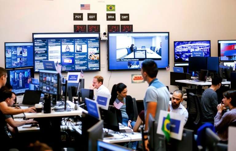 Even as efforts ramp up to root out misinformation such as Facebook's &quot;War Room,&quot; seen here, researchers say low quali