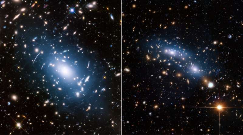 Faint glow within galaxy clusters illuminates dark matter